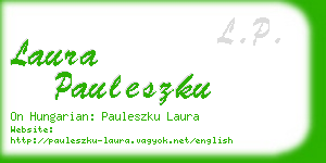 laura pauleszku business card